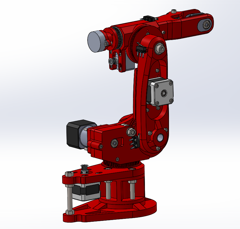 Robot arm in home position