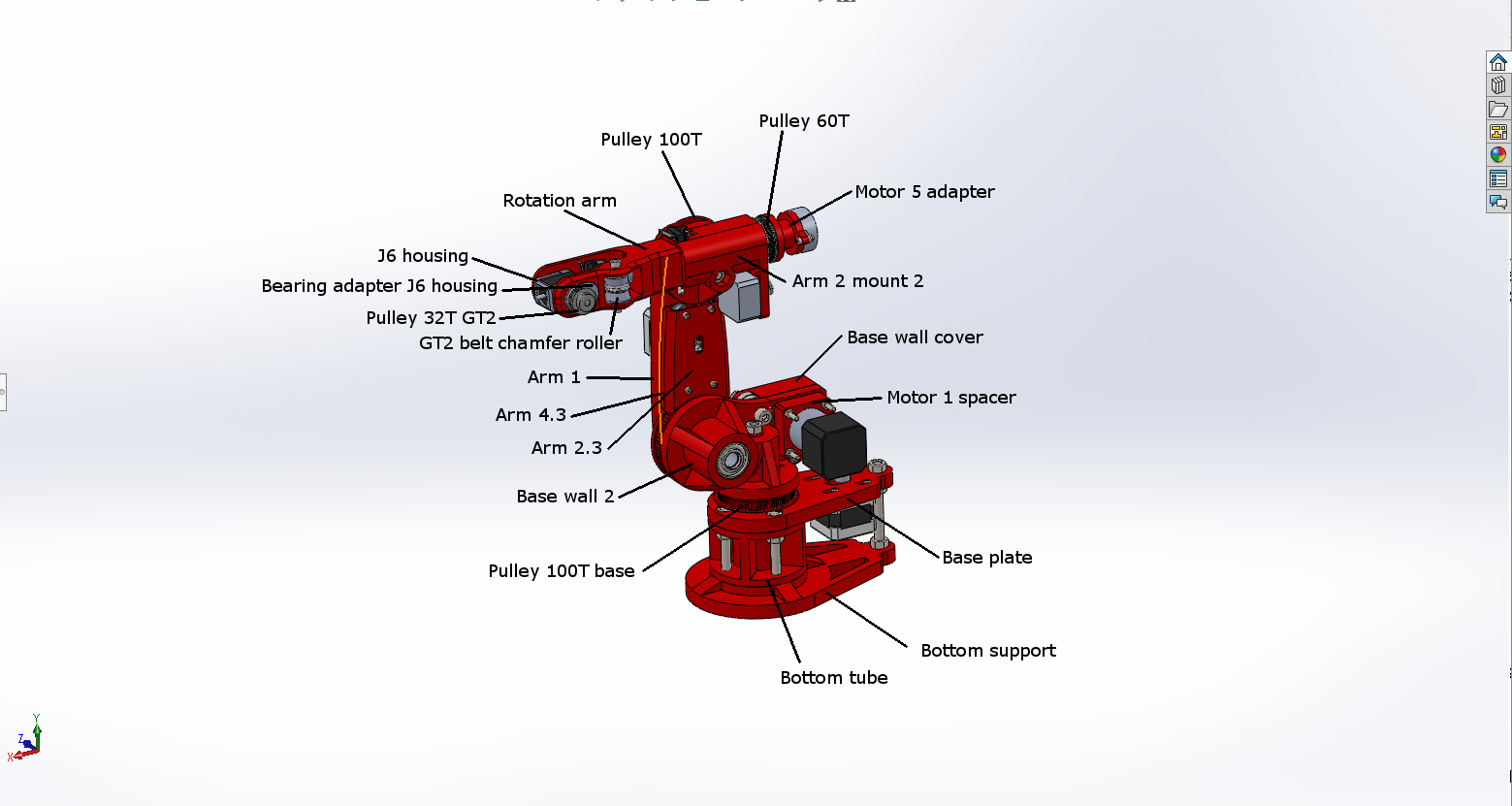 3D Printed Robot Parts Overview