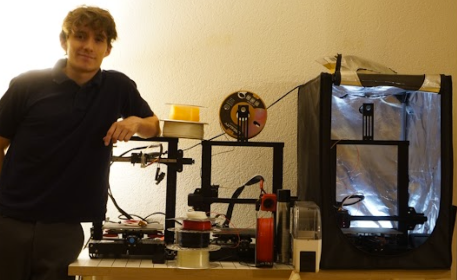 Well-leveled first layer of a 3D print